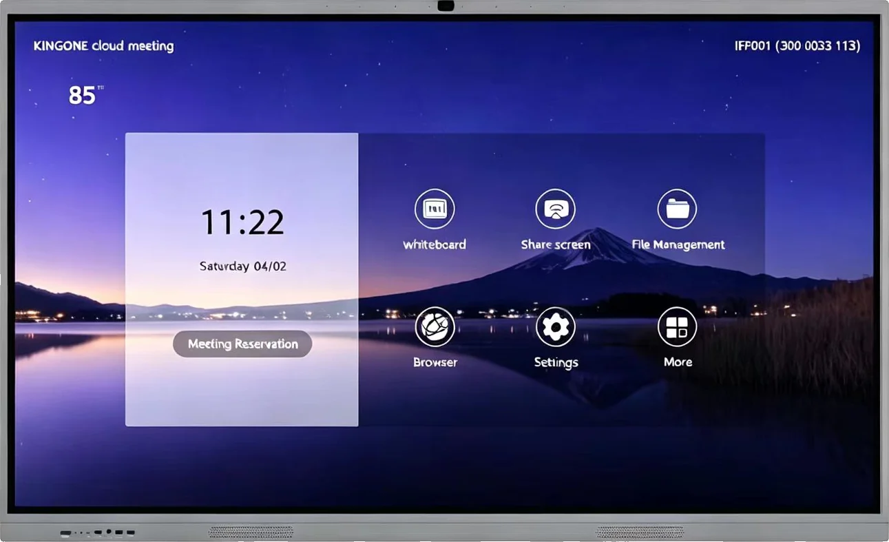 BoardCN 85 inch display front view